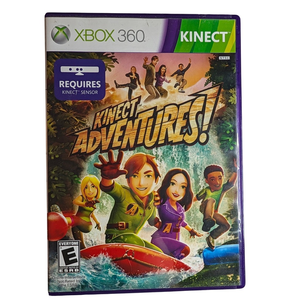 Kinect Adventures! Microsoft Xbox 360 Game With Calibration Card NTSC E Rated